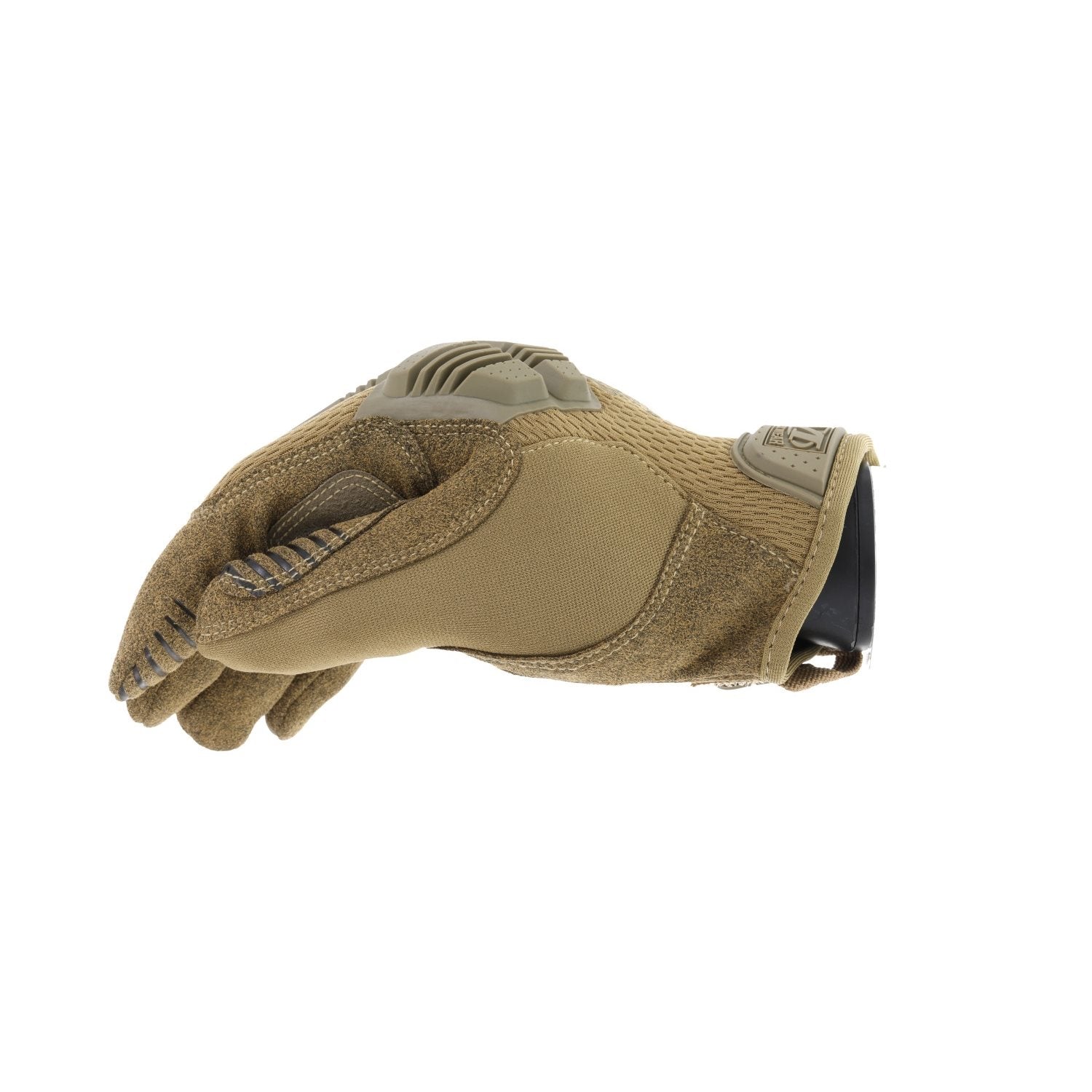 Guantes Mechanix M-Pact Coyote con acolchado EVA en capa superior y acolchado de gel en capa inferior