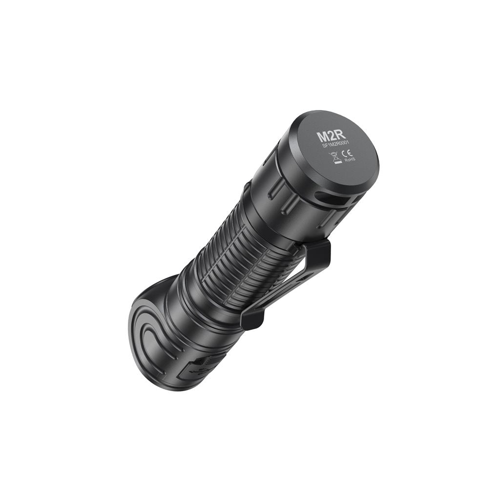 Linterna frontal recargable M2R 1200 lúmenes, 120 m, aluminio IP68 con clip metálico y base magnética