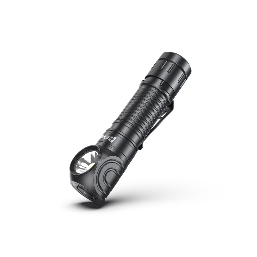 Linterna frontal recargable M2R 1200 lúmenes, 120 m, aluminio IP68 con clip metálico y base magnética