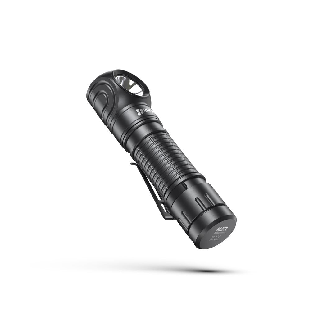 Linterna frontal recargable M2R 1200 lúmenes, 120 m, aluminio IP68 con clip metálico y base magnética