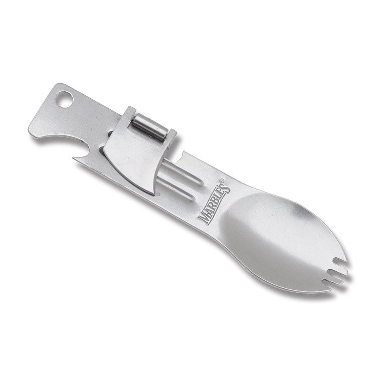 Navaja plegable CAMP COMBO con cubierto combinado y mosquetón, acero inoxidable, hoja 65 mm
