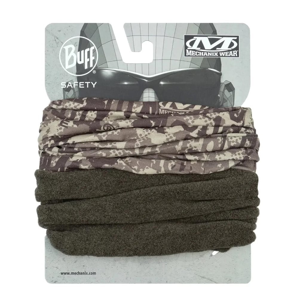 Braga de cuello polar PrimaLoft CAMO en camuflaje, detalle del tejido polar