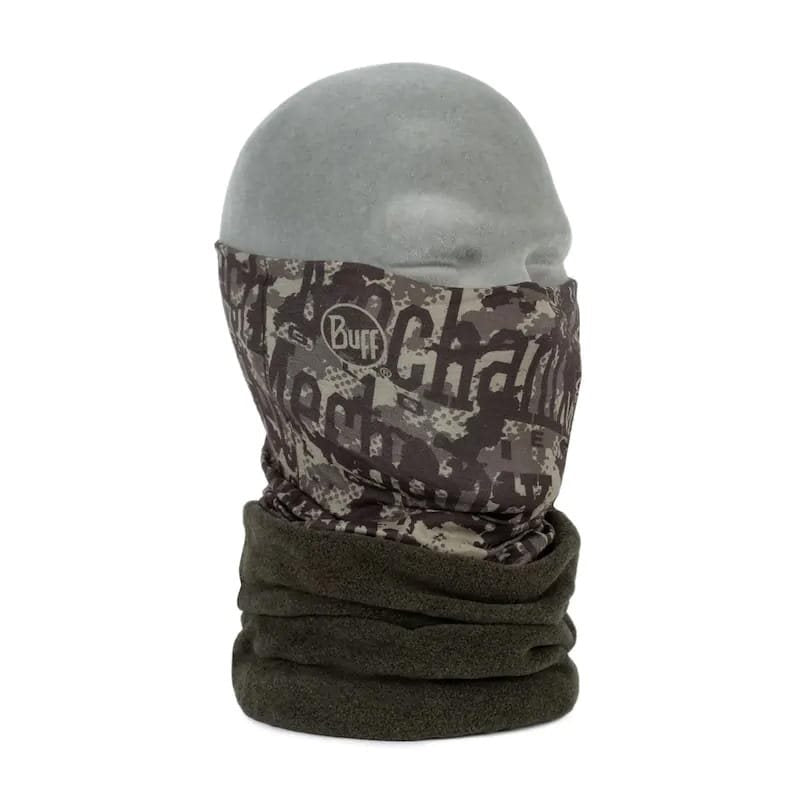 Braga de cuello polar PrimaLoft CAMO en camuflaje, detalle del tejido polar