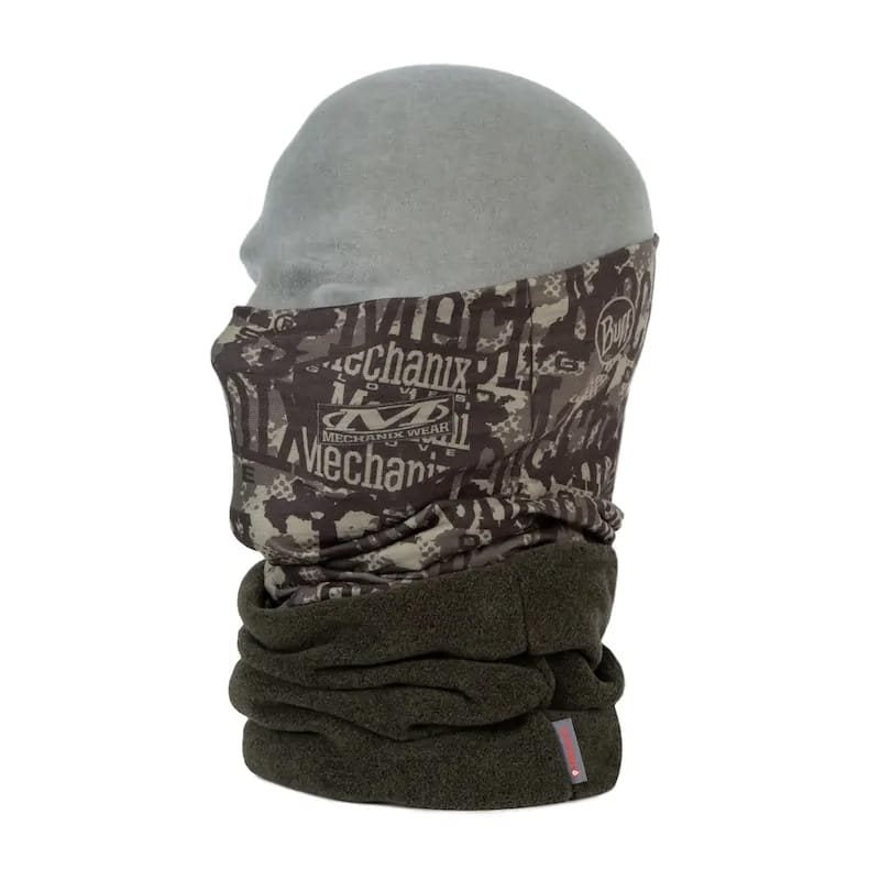Braga de cuello polar PrimaLoft CAMO en camuflaje, detalle del tejido polar