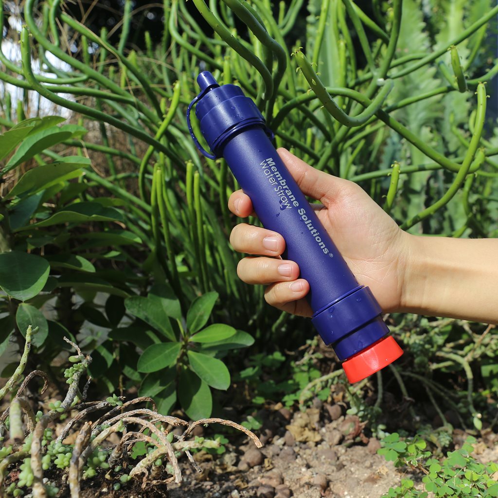 Pajita filtrante MEMBRANE SOLUTIONS STRAW II en color azul