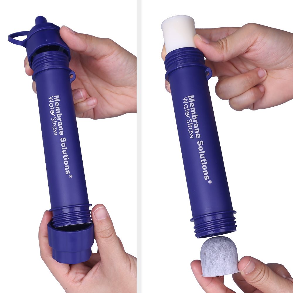 Pajita filtrante MEMBRANE SOLUTIONS STRAW II en color azul