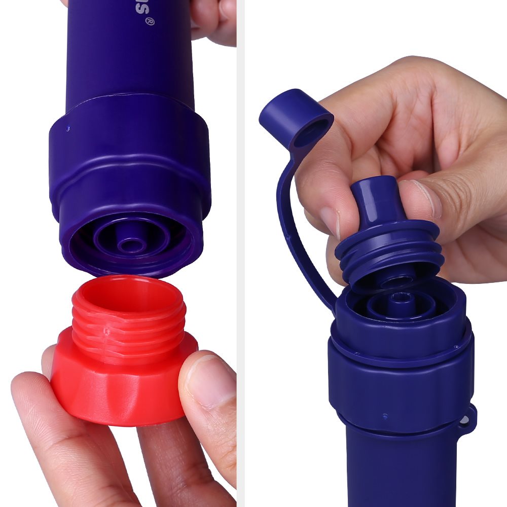 Pajita filtrante MEMBRANE SOLUTIONS STRAW II en color azul