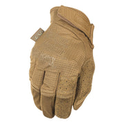 Guantes Vent Specialty Coyote en color coyote, diseño de bajo perfil y palma microperforada
