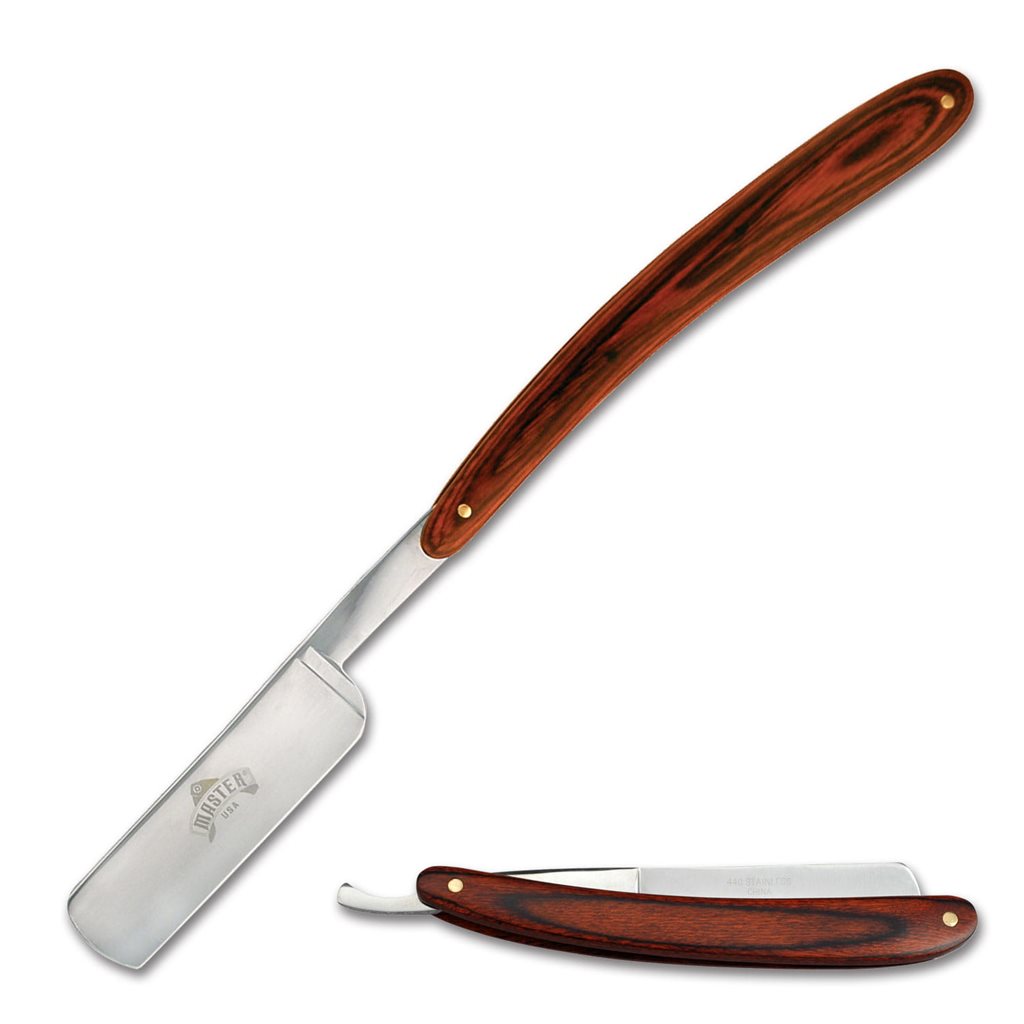 Navaja BROWN WOOD con cachas de madera marrón