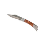 Navaja plegable KINGFISHER con mango de madera y hoja de acero inoxidable, hoja 6,5 cm, longitud total 15,5 cm