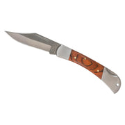 Cuchillo plegable KINGFISHER con empuñadura de madera y acero inoxidable