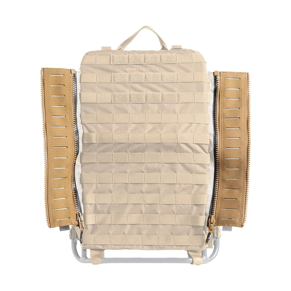 Extensión MISSION EMOD Zipper color coyote para equipamiento tactico