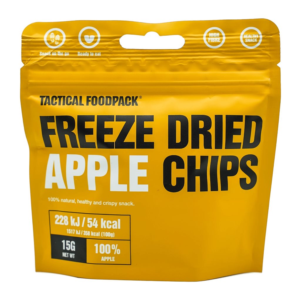 Chips de manzana liofilizada TACTICAL FOODPACK N0001