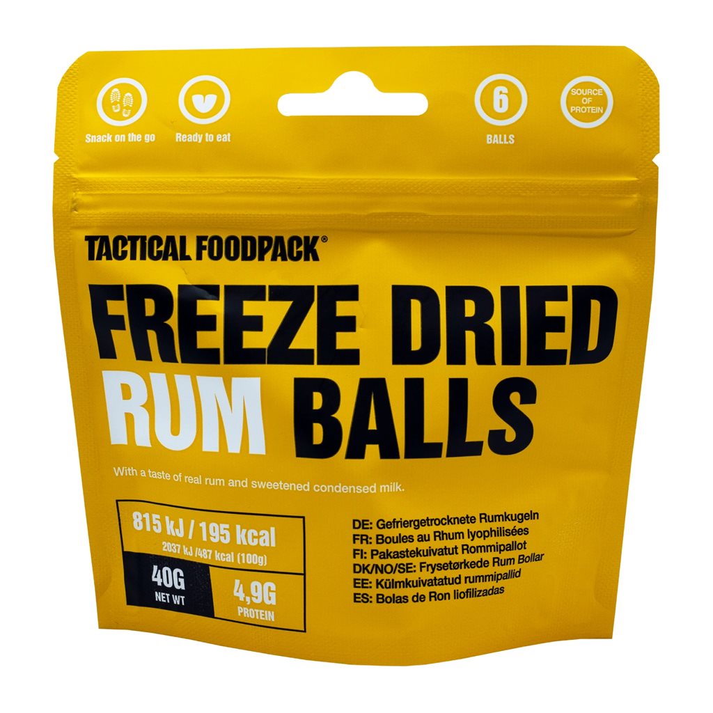 Bolas de ron liofilizadas TACTICAL FOODPACK (N0015)