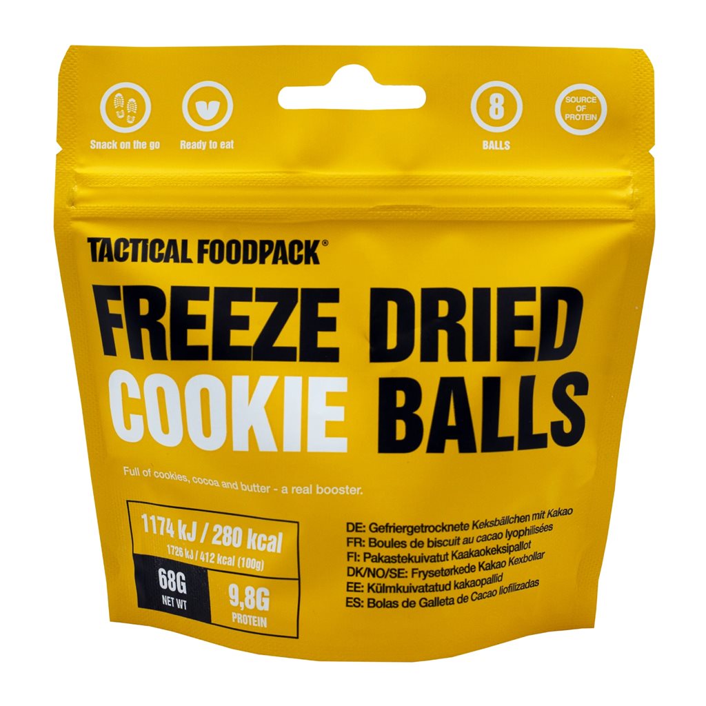 Bolas liofilizadas de galleta TACTICAL FOODPACK N0016