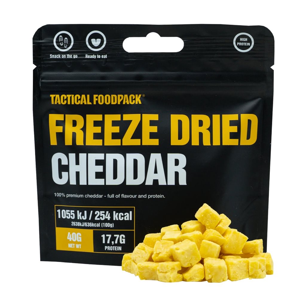 Paquete de comida liofilizada trozos de queso cheddar Tactical Foodpack N0018