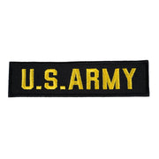 Parche U.S. ARMY negro con hilo amarillo, tamaño aprox. 14,5 x 3 cm