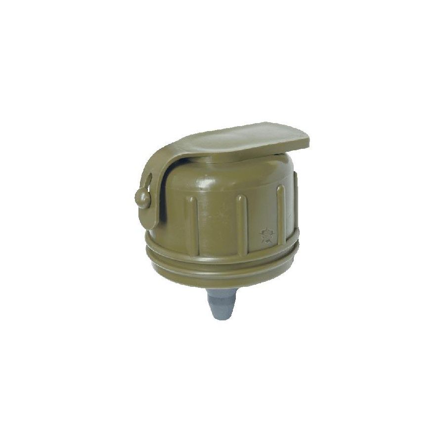 Tapón NBC con adaptador para máscara antigás para botellas US 1 y 2 Qt, rosca NATO 28 mm