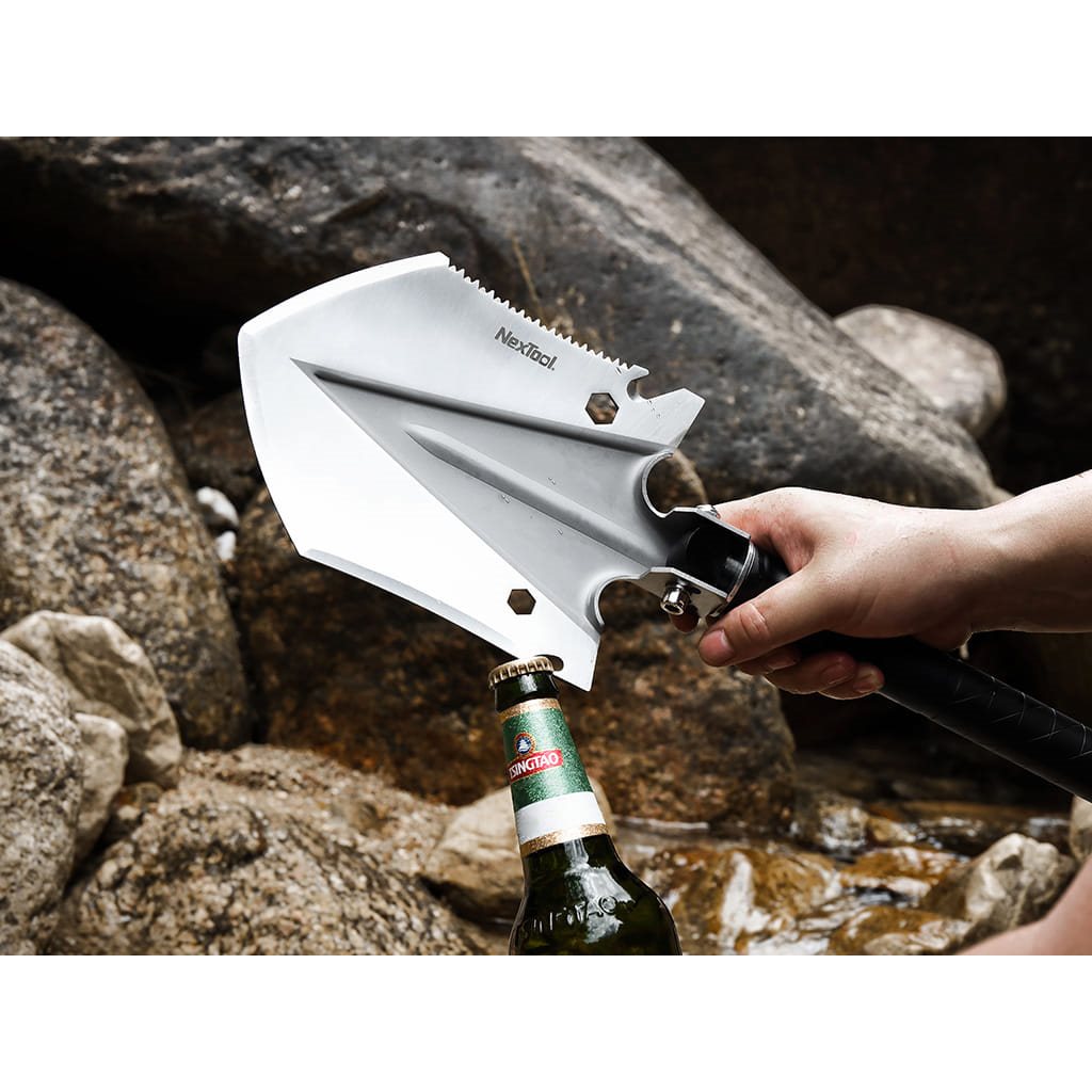 Pala plegable REGULAR multifunción con pico, sierra y martillo, herramienta robusta para supervivencia y camping