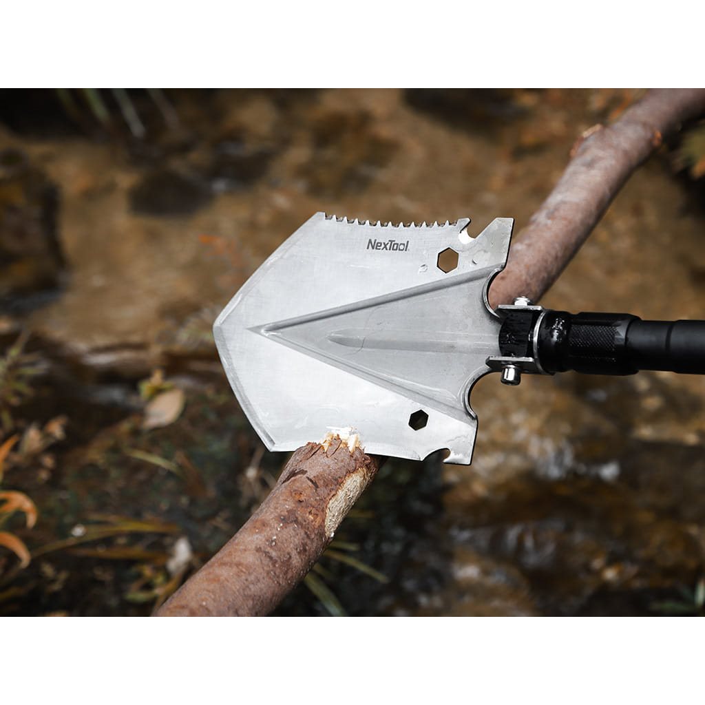 Pala plegable REGULAR multifunción con pico, sierra y martillo, herramienta robusta para supervivencia y camping