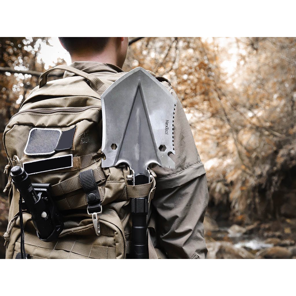 Pala plegable REGULAR multifunción con pico, sierra y martillo, herramienta robusta para supervivencia y camping
