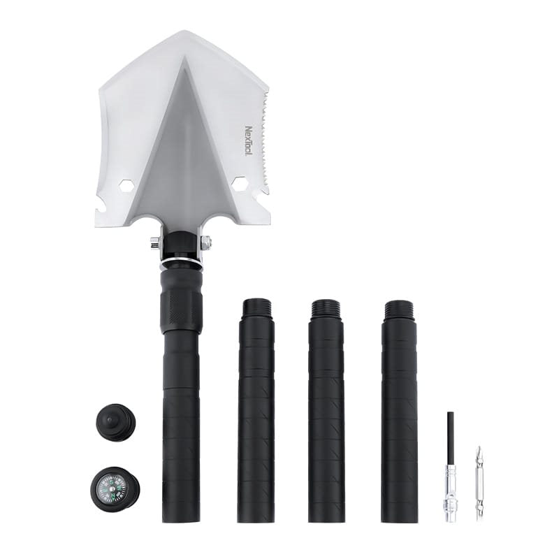Pala plegable REGULAR multifunción con pico, sierra y martillo, herramienta robusta para supervivencia y camping