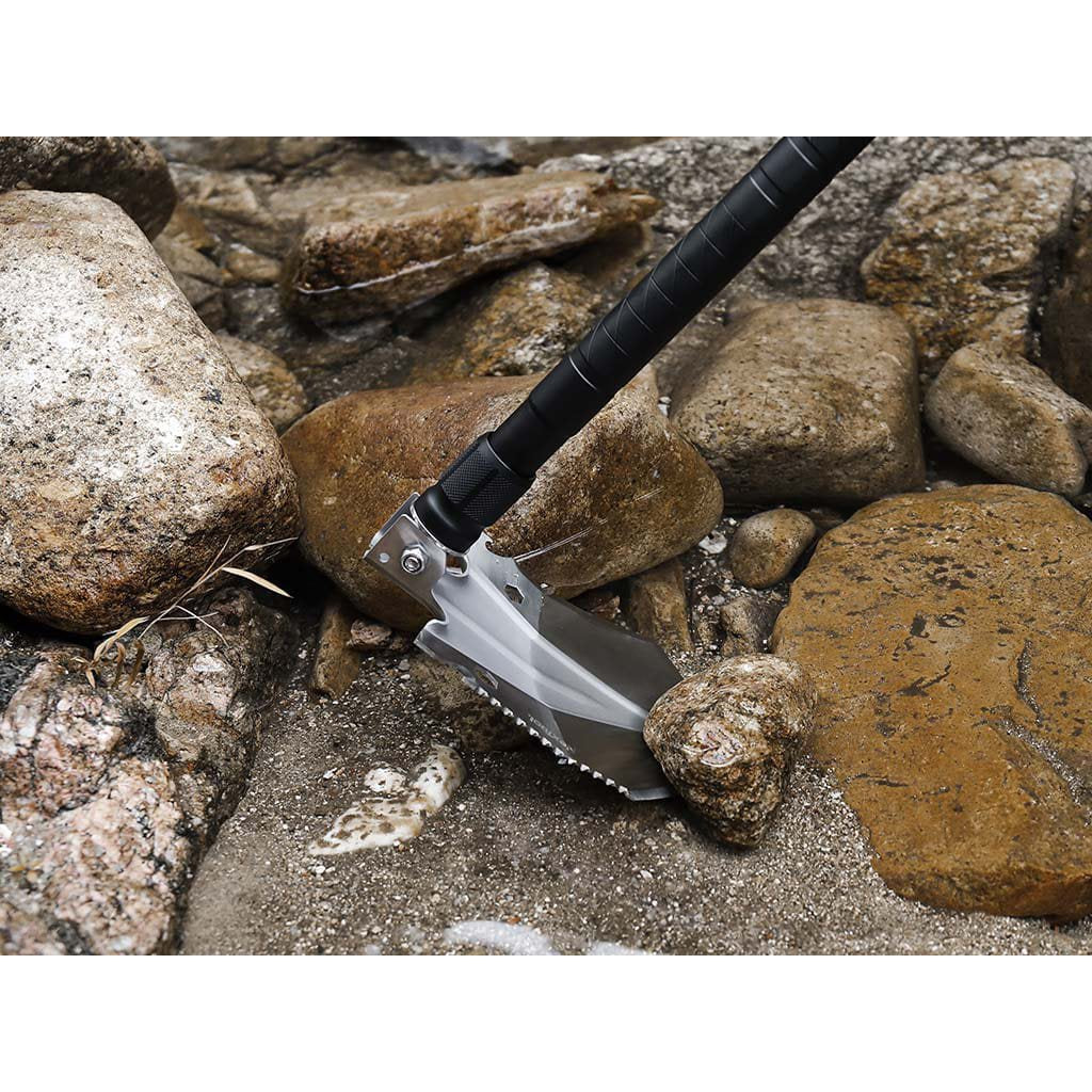 Pala plegable REGULAR multifunción con pico, sierra y martillo, herramienta robusta para supervivencia y camping