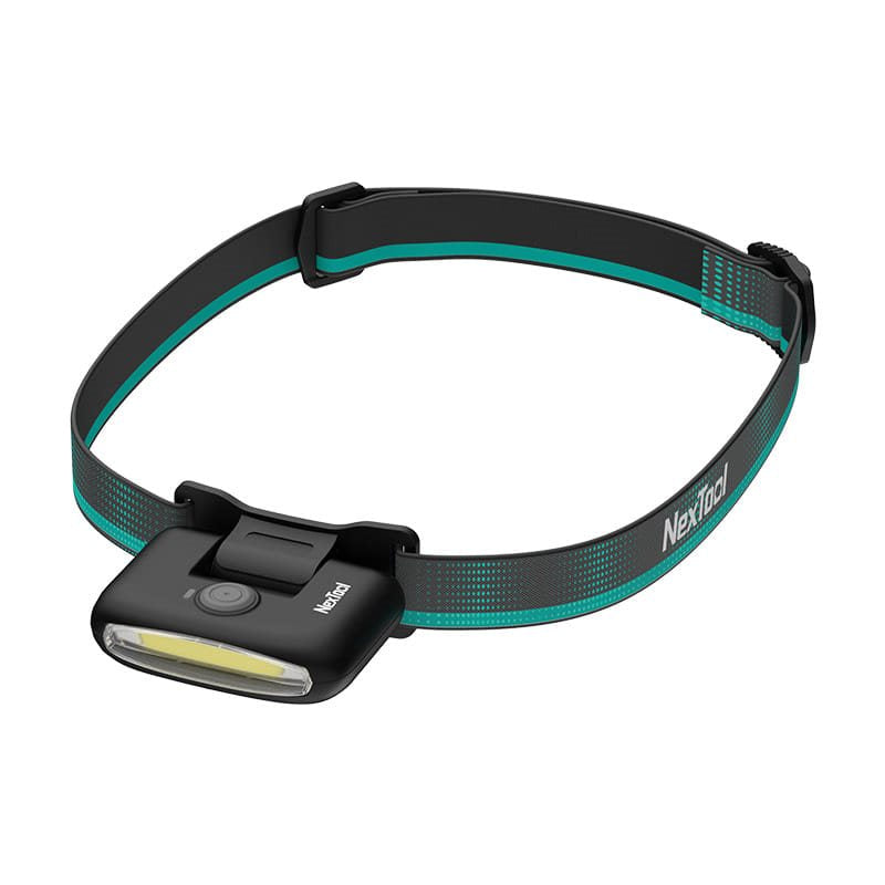 Linterna frontal NEXSTYLE 170 lúmenes negra con banda elástica