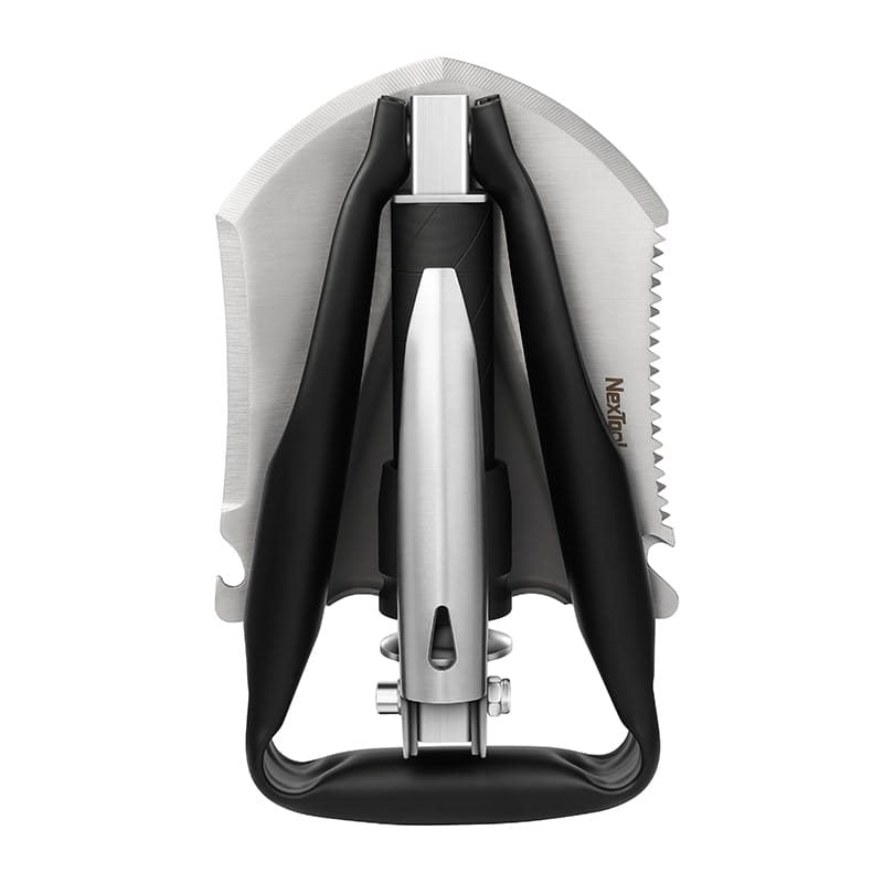 Pala plegable mini NexTool con funda, compacta y resistente para camping y emergencias