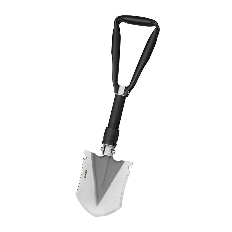 Pala plegable mini NexTool con funda, compacta y resistente para camping y emergencias
