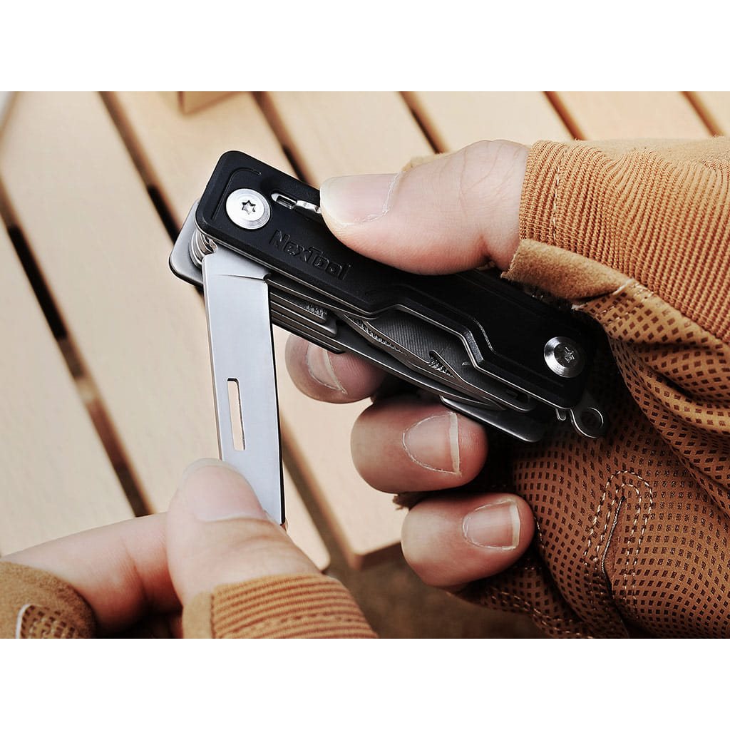 Cuchillo de bolsillo MFK multifuncional negro