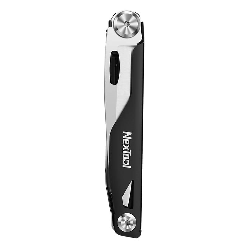 Navaja de bolsillo NexTool EDC Knight negra con 12 funciones y clip tactico