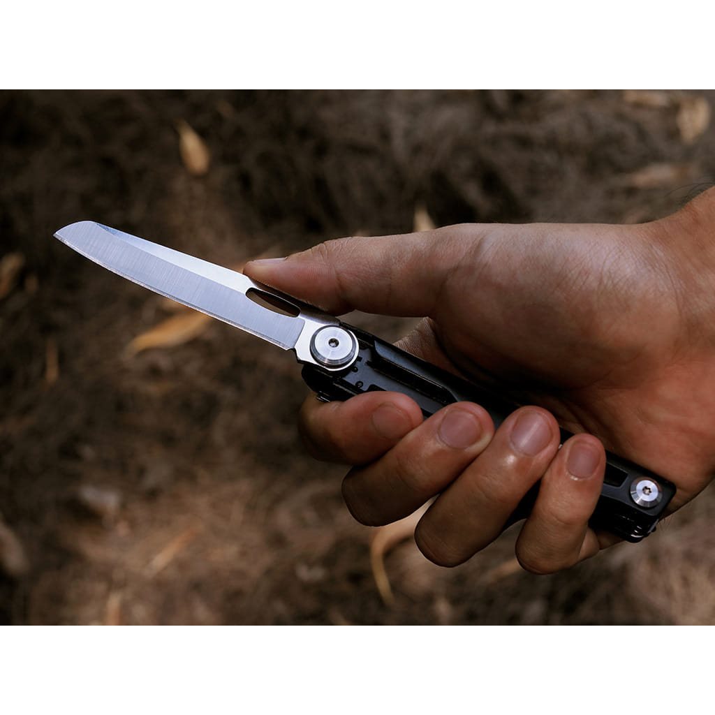 Navaja de bolsillo NexTool EDC Knight negra con 12 funciones y clip tactico