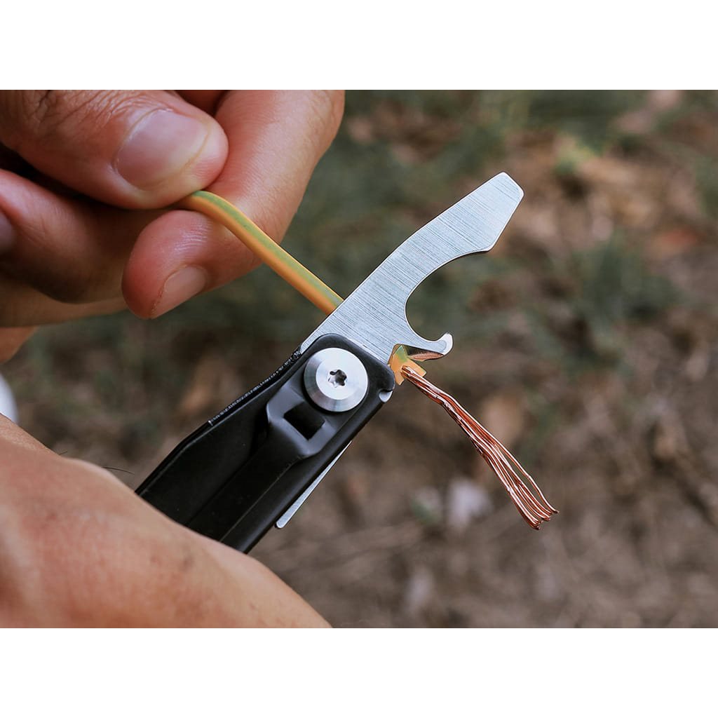 Navaja de bolsillo NexTool EDC Knight negra con 12 funciones y clip tactico