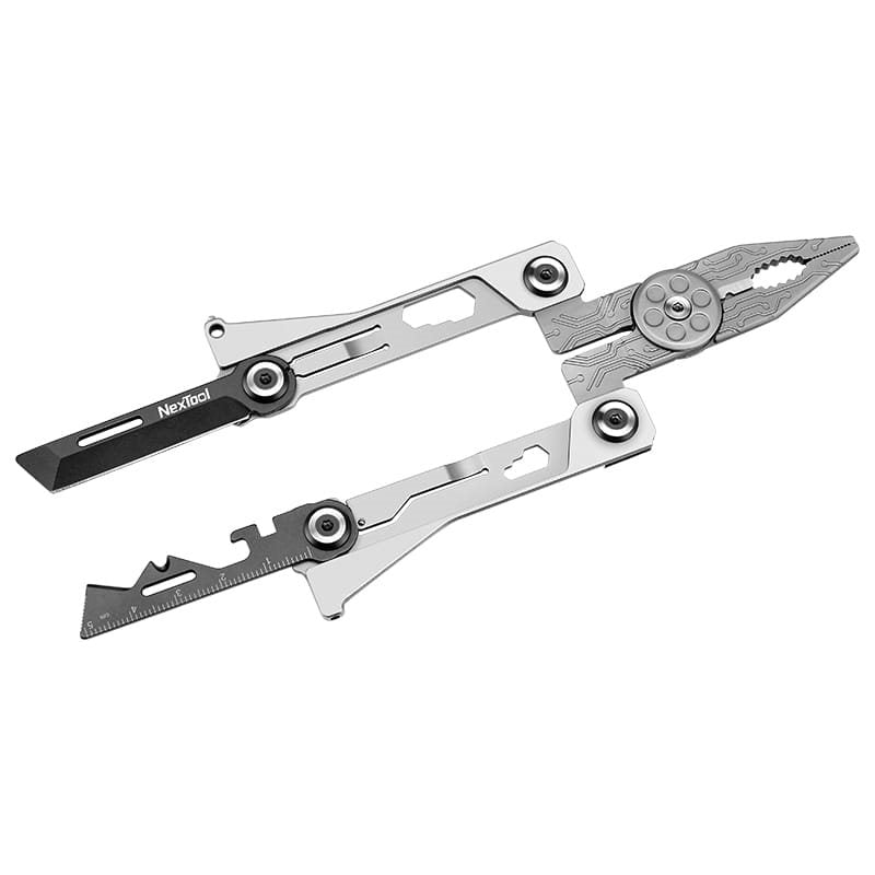 Multiherramienta Silver Blade EDC tamaño tarjeta con 14 funciones, cuerpo elegante