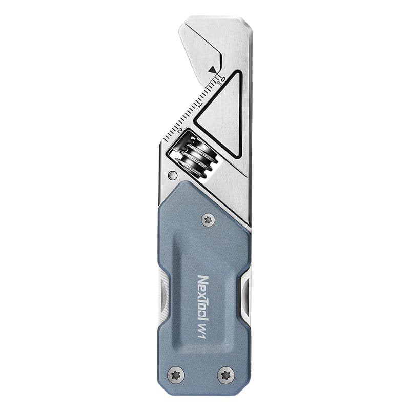 Multiherramienta NexTool W1 azul con llave francesa y 6 funciones integradas, cuerpo de acero inoxidable