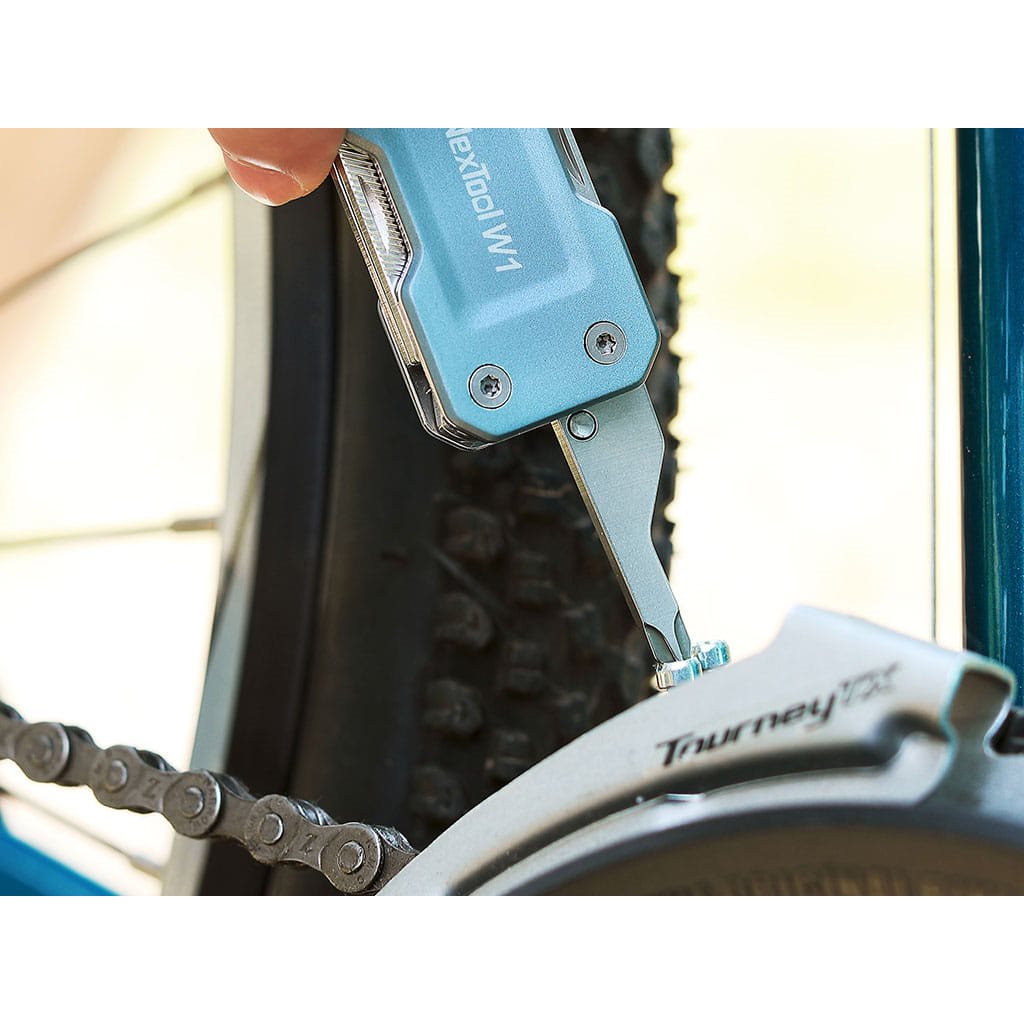 Multiherramienta NexTool W1 azul con llave francesa y 6 funciones integradas, cuerpo de acero inoxidable