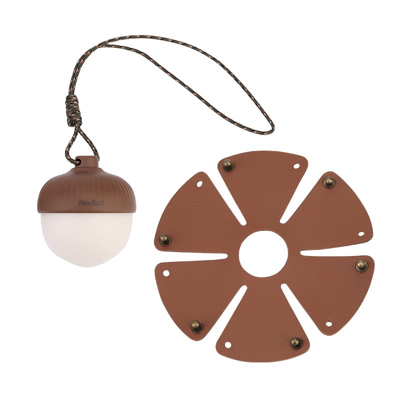 Linterna recargable Acorn Light en forma de bellota, luz cálida y fría