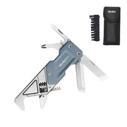 Multiherramienta NexTool W1 azul con llave ajustable y set de bits