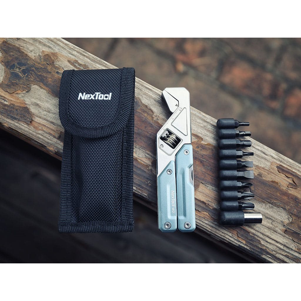 NexTool Light Wrench W2 alicates multifuncion azules compactos 9 herramientas