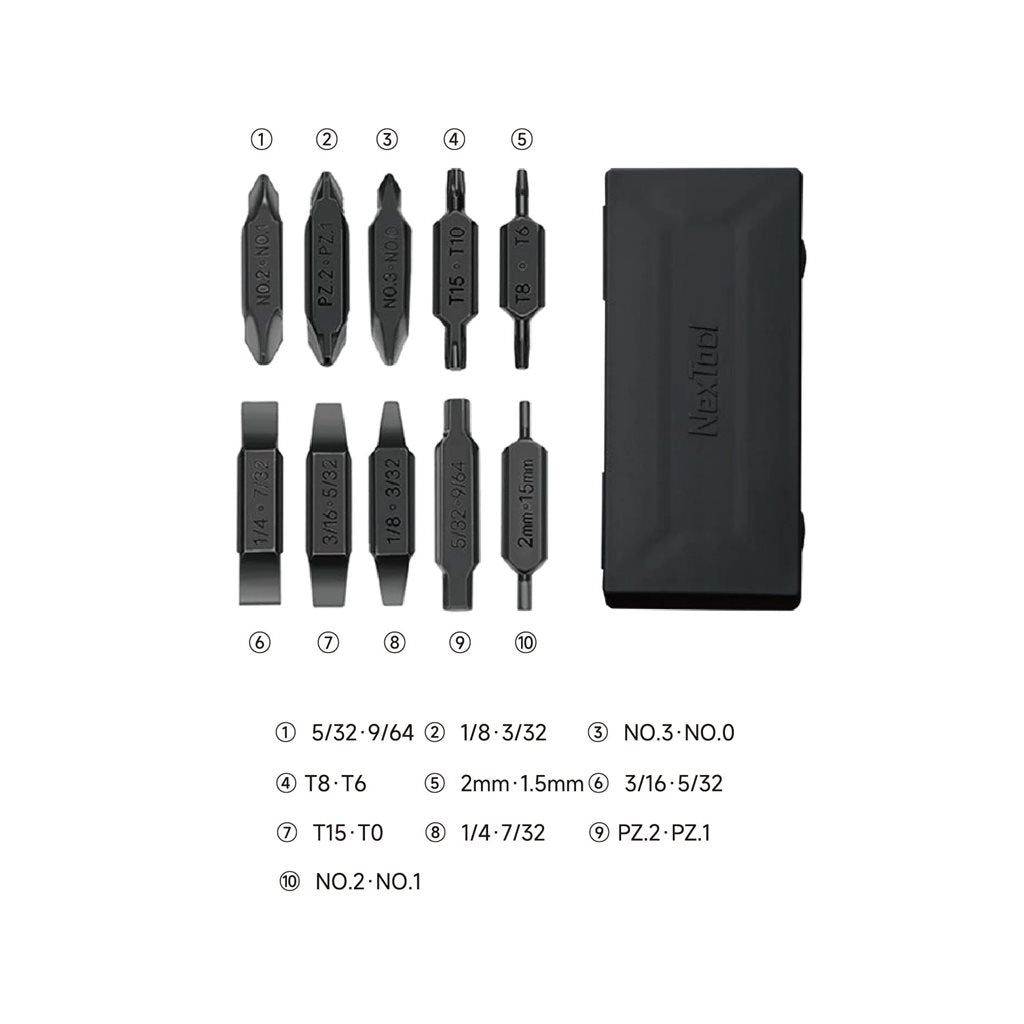 Juego de puntas planas AS1 para POCKET TOOL y FLAGSHIP CAPTAIN