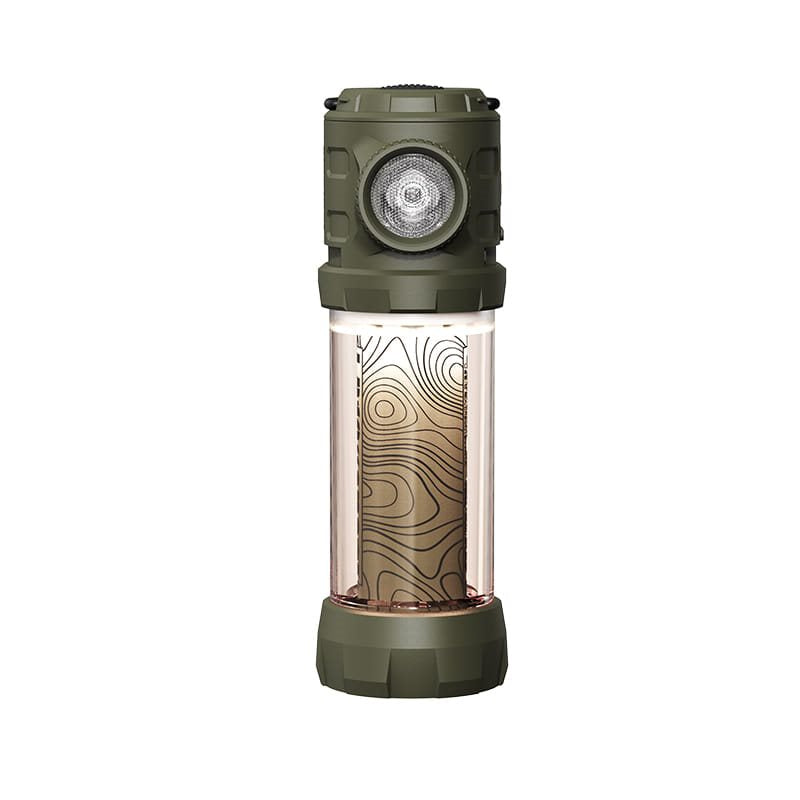 Linterna de camping STARRY LP10 con LED blanco potente y tira LED amarilla oculta