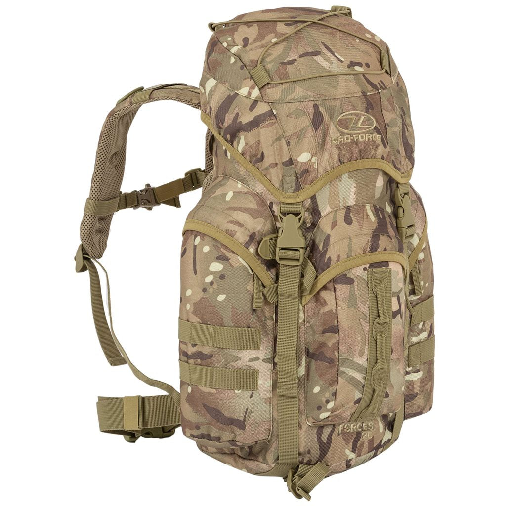 Mochila FORCES 25 Pro-Force mostrando diseño funcional y material 1000D XTP