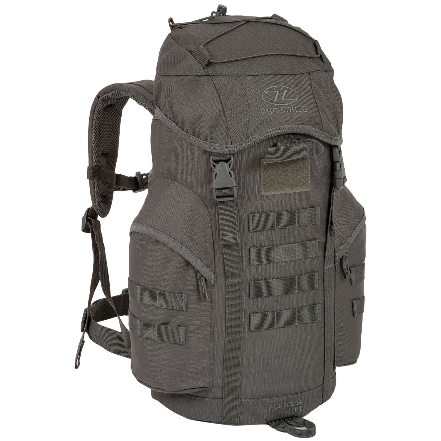 Mochila FORCES 33 gris Pro-Force, poliéster 1000D XTP con recubrimiento PU resistente al agua