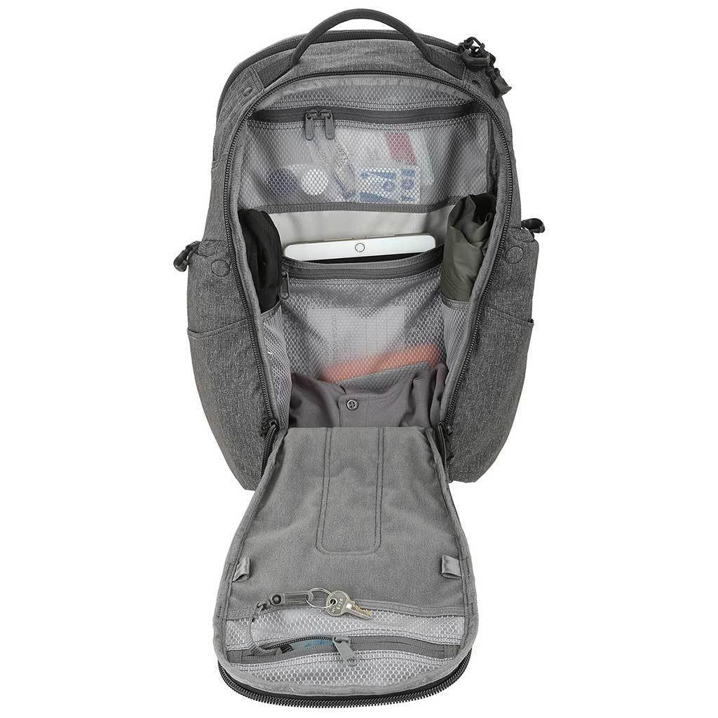 Mochila ENTITY 27 CCW gris con funda acolchada para portátil y varios compartimentos