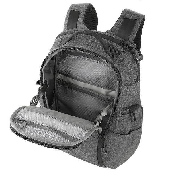 Mochila ENTITY 27 CCW gris con funda acolchada para portátil y varios compartimentos