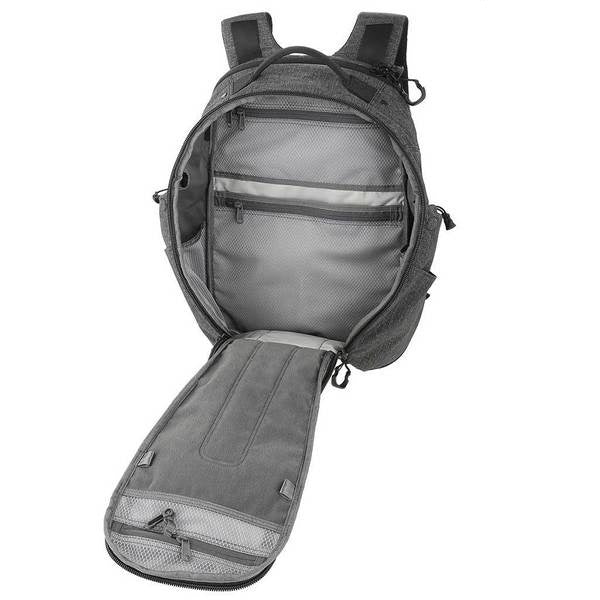 Mochila ENTITY 27 CCW gris con funda acolchada para portátil y varios compartimentos
