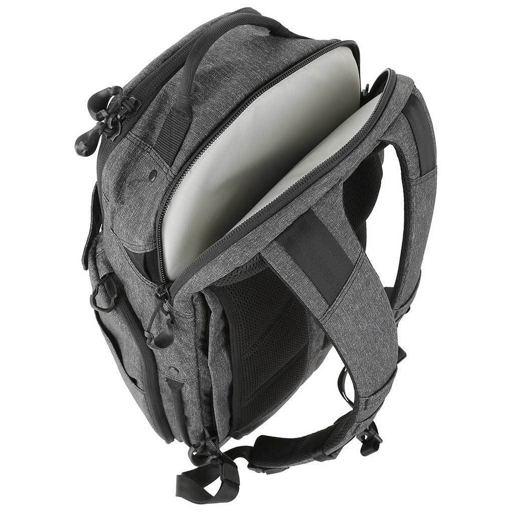 Mochila ENTITY 27 CCW gris con funda acolchada para portátil y varios compartimentos