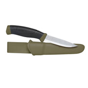 Cuchillo Mora Companion 860 MG verde con hoja de acero inoxidable endurecida a 58 HRC