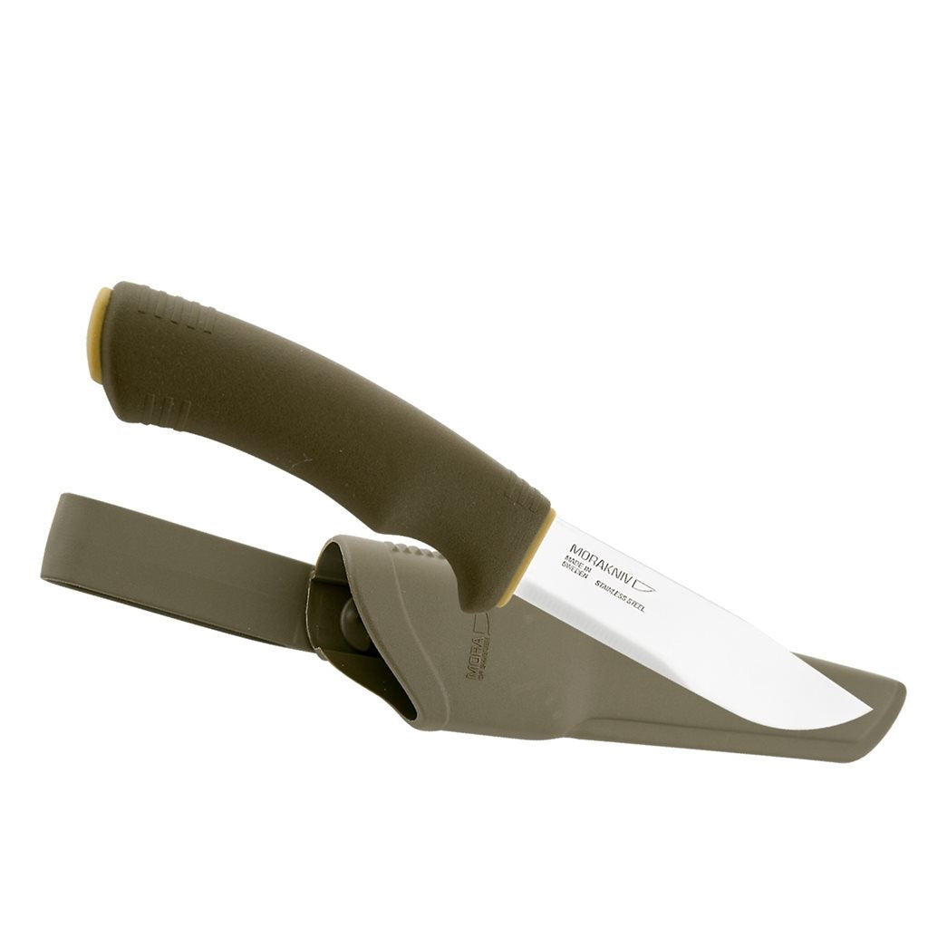 Navaja Mora Bushcraft Forest verde, cuchillo de caza